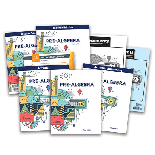 Pre-Algebra Subject Textbook Kit, 3rd ed.