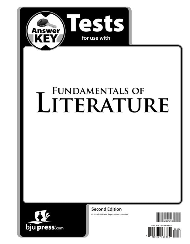 Fundamentals of Literature Tests Answer Key, 2nd ed.