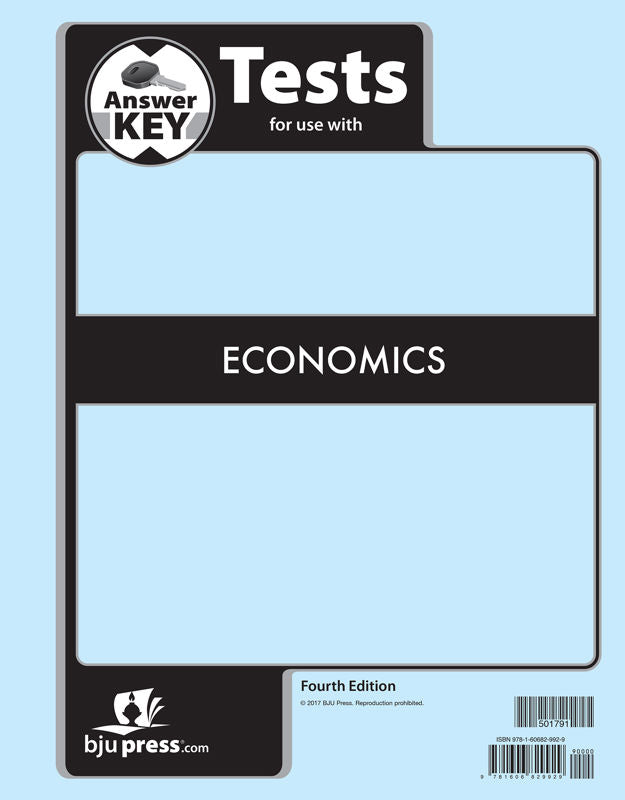 Economics Tests Answer Key (3rd ed.)