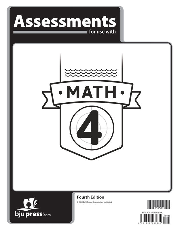 Math 4 Assessments, 4th ed.