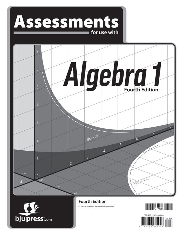 Algebra 1 Assessments, 4th ed.