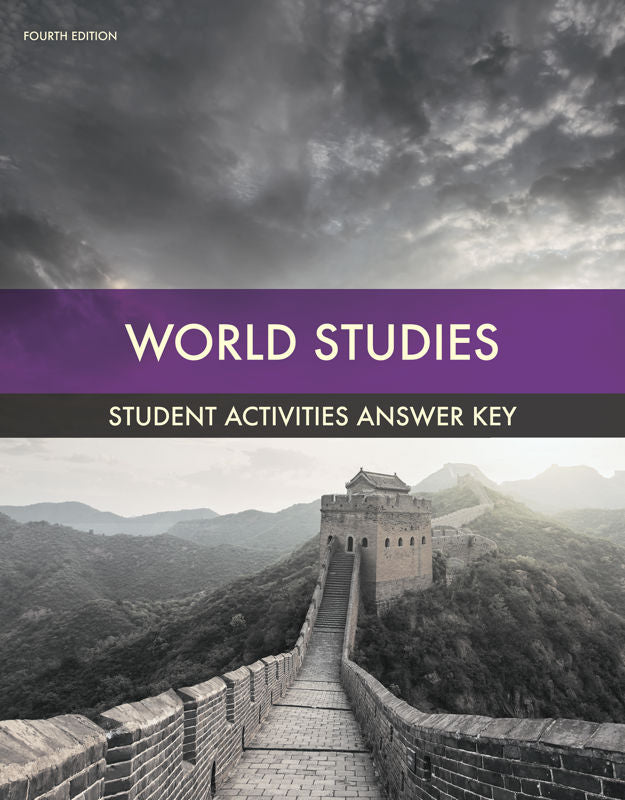 World Studies Activities Answer Key, 4th ed.