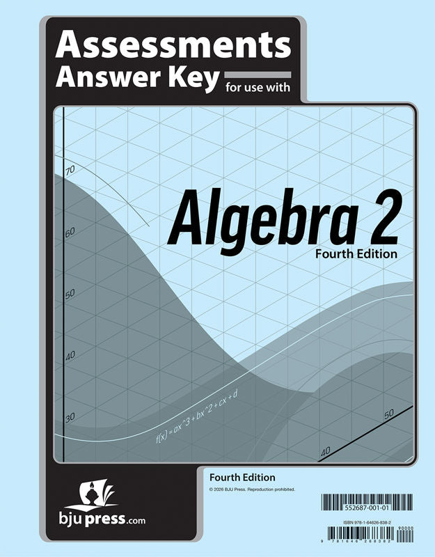 Algebra 2 Assessments Answer Key, 4th ed.