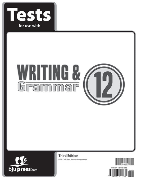 Writing & Grammar 12 Tests (3rd ed.)