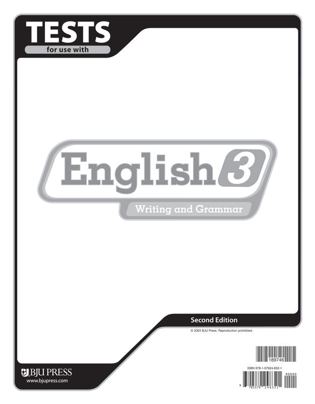 English 3 Test (2nd ed.)