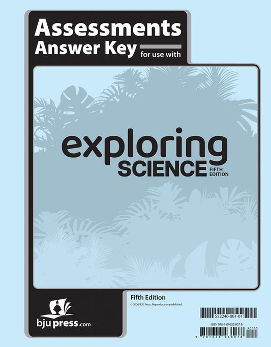 Exploring Science Assessments Answer Key, 5th ed.
