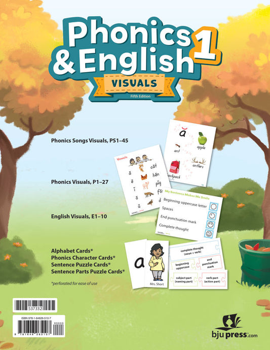 Phonics & English 1 Homeschool Visuals, 5th ed.