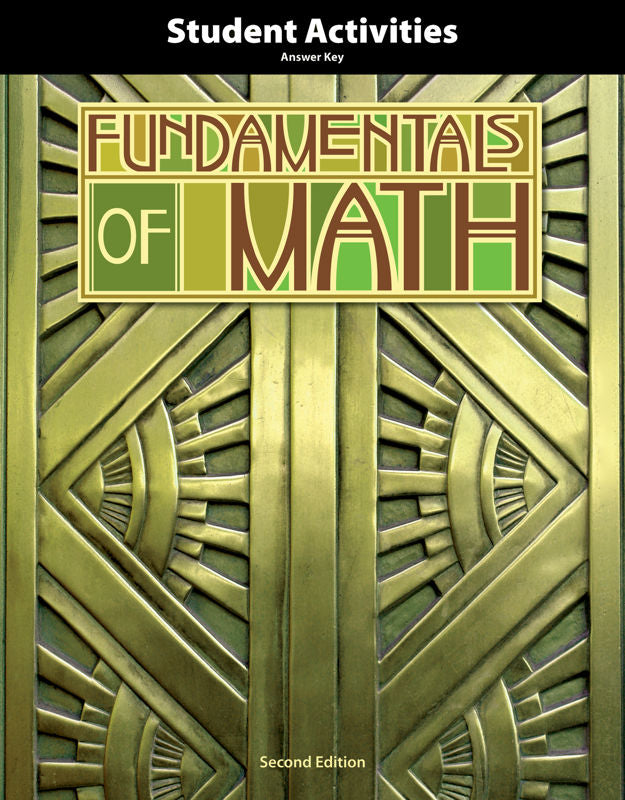 Fundamentals of Math Student Activities Answer Key, 2nd ed.